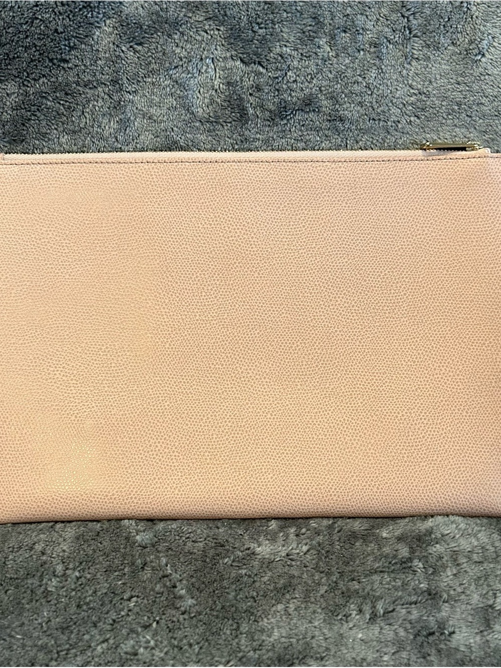 Furla Blush Pink Leather pouch Clutch with Scarf Wrap made in Italy - Picture 10 of 10